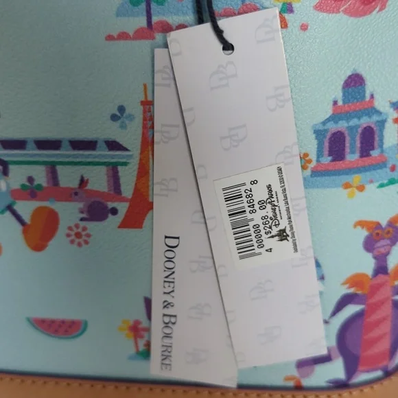 Dooney and Bourke Disney Epcot Flower and Garden NWT purse with straps Mickey - Picture 4 of 15